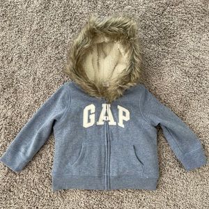 GAP baby Sherpa lined jacket